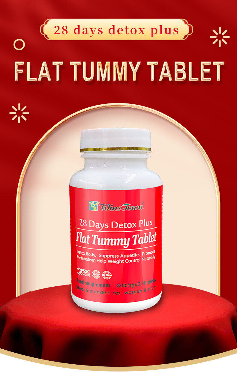 28 Days Detox Plus Flat Tummy Tablet Weight Loss tablet 60 Tablets