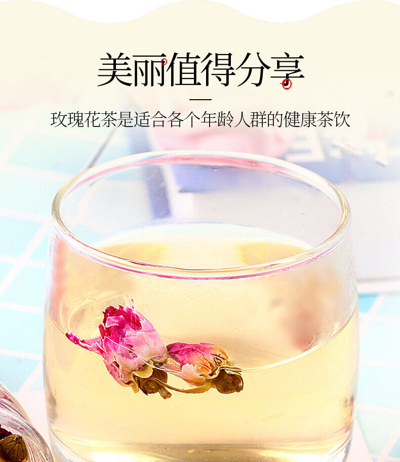 Scented Tea, Roses Tea, Dried Herb Tea Roses, Double Petals, Round Canned Roses