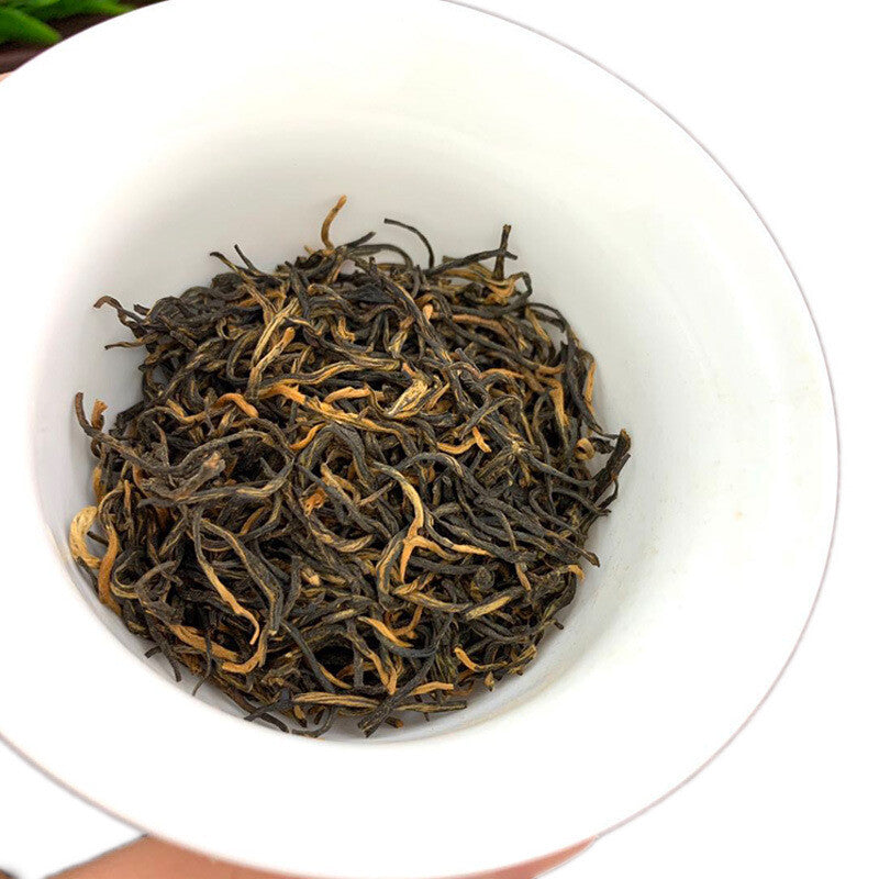 Fujian Wuyi Black Tea Jin Jun Mei Flower Fragrance Bulk Black Tea Tin 500g
