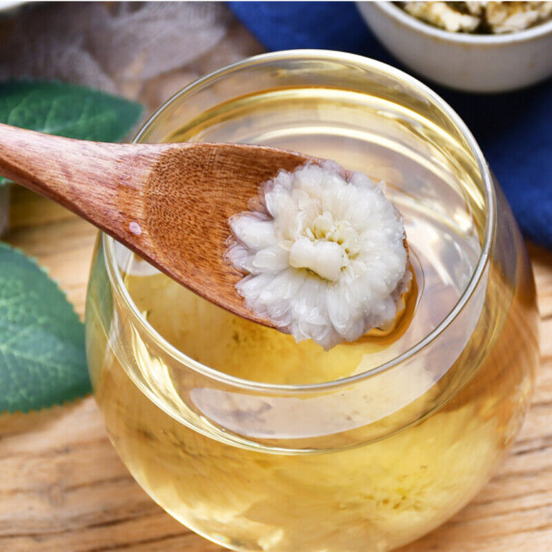 HelloYoung Juhuacha White Chrysanthemum Tea Chinese Flower Herbal Tea Gongju Flower Tea 60g