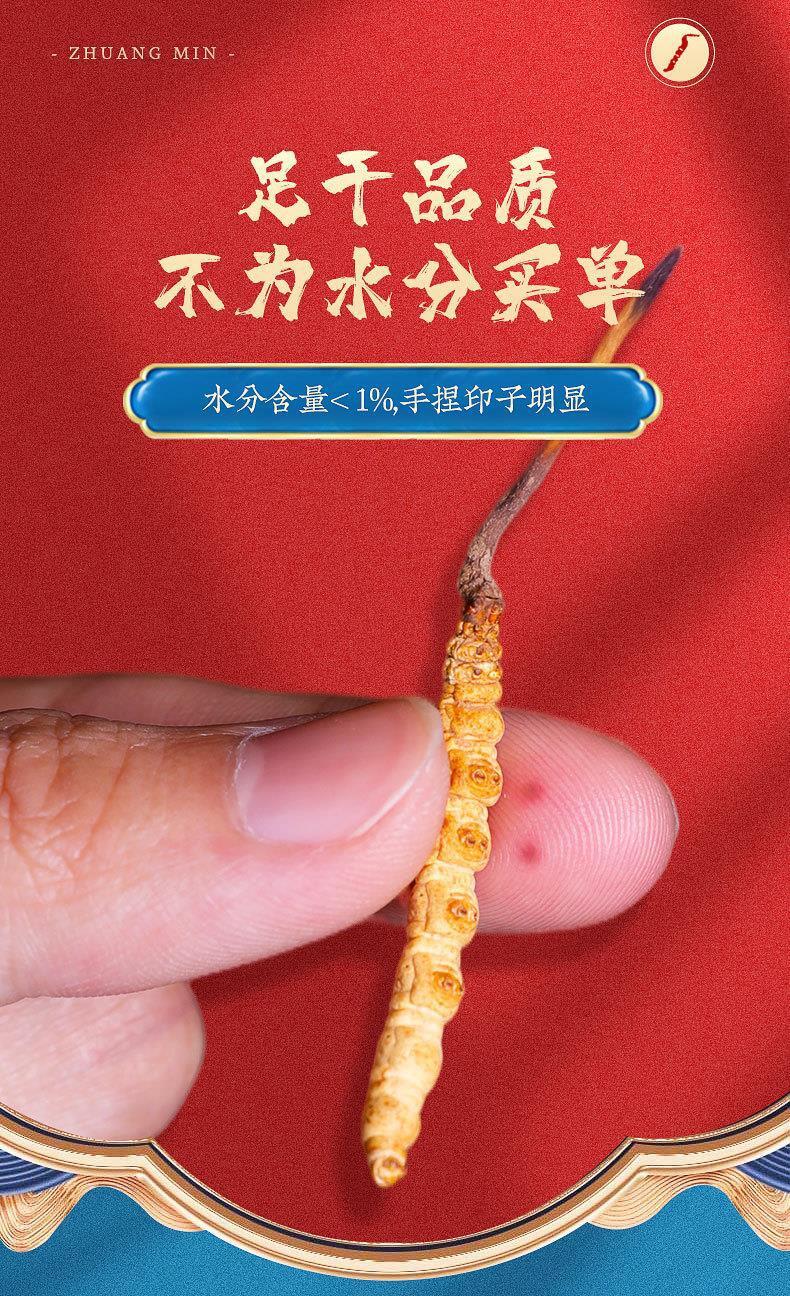 Cordyceps Sinensis Plump and Non-breaking Grass 4 Pieces/g Dong Chong Xia Cao