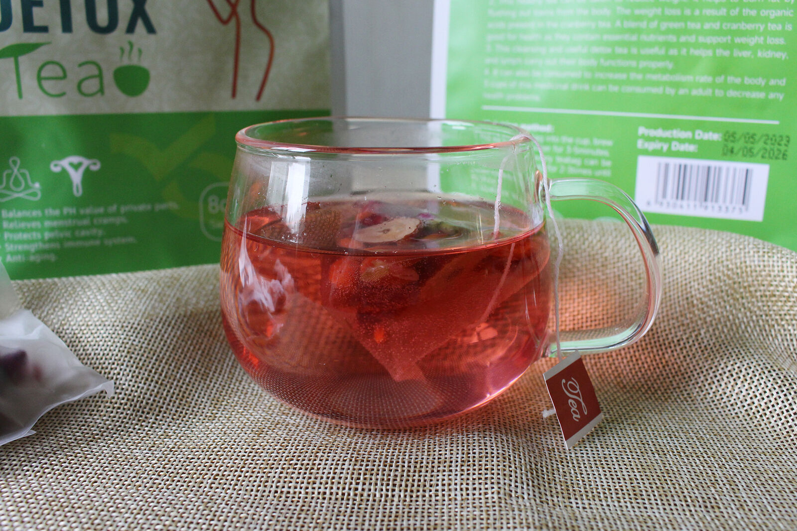 Yoni Detox Tea Beauty Formula Cranberry Female for Women Health