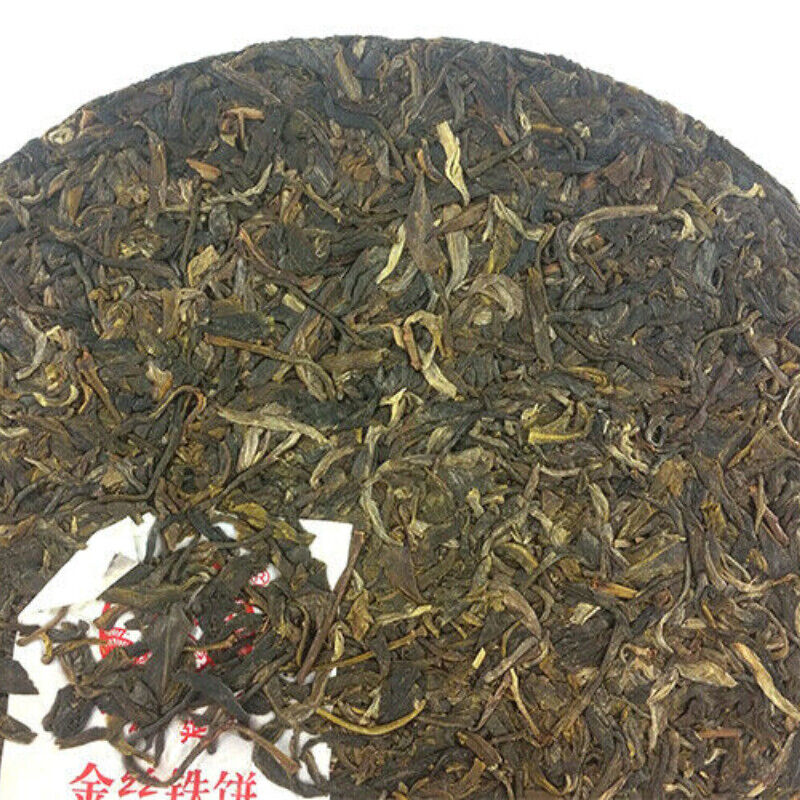 357g Ancient Tree Xiaguan Golden Pu-erh Jinsi Tiebing Puer Organic Puerh Tea
