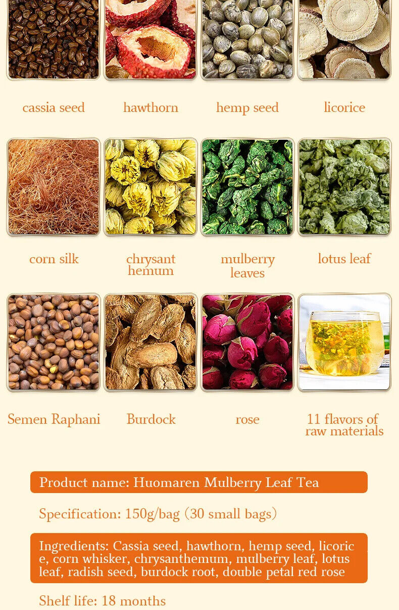 Huomaren Mulberry Leaf Tea Healthy Herb Tea Bag 150g/5.29oz