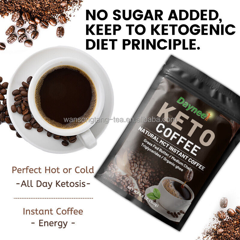 Slimming Coffee Natural Herbs Healthy Weight Loss Keto Instant Coffee 10g*10bags