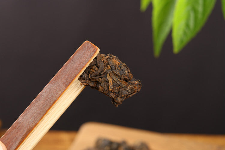 500g Black Tea Puerh Tea,Golden Bud Old Tea Head Menghai Ripe Tea