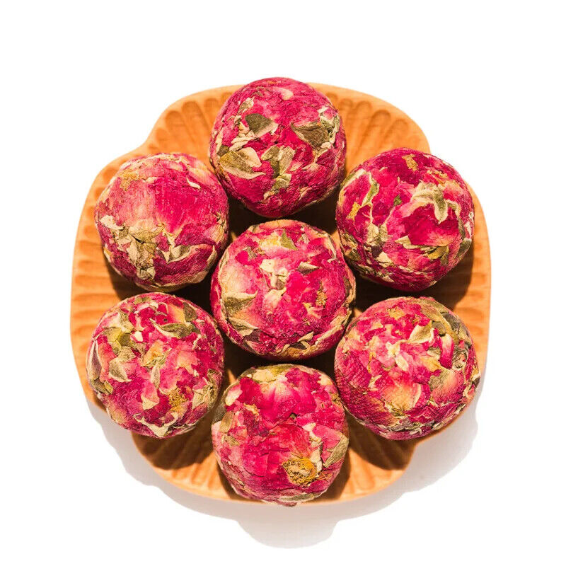 Pu'er Rose Jasmine Sugar Free Roselle Dragon Ball Loose Flower Tea Balls 20PCS