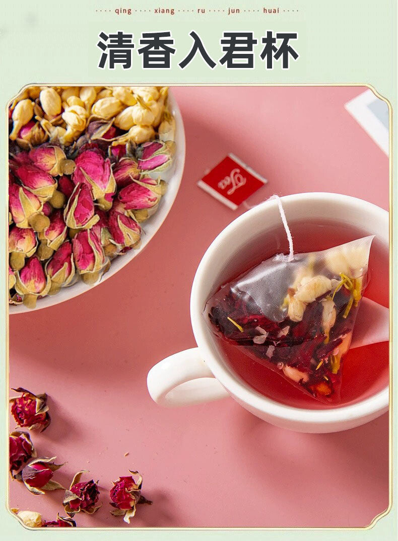 Rose Jasmine Hibiscus Blend Triple Flower Goddess Tea