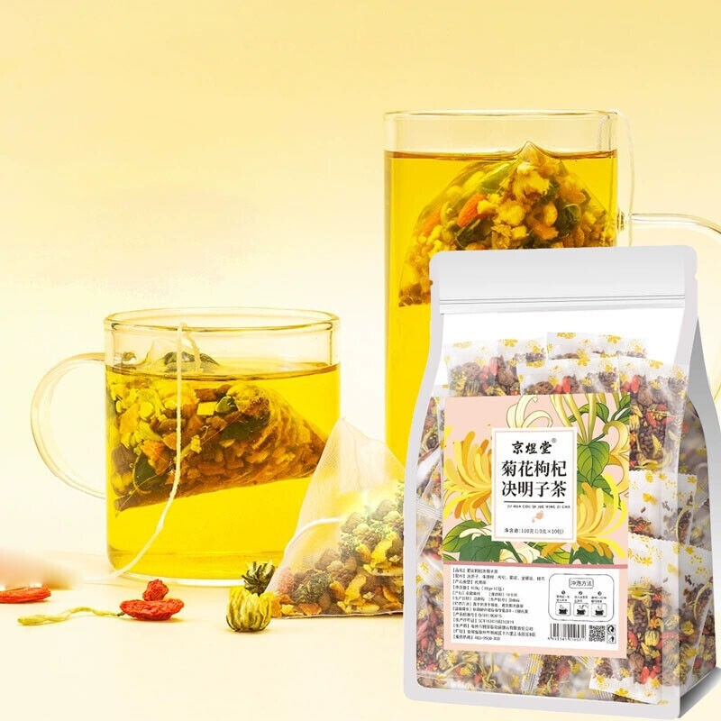 Liver Tea Formula Chrysanthemum Cassia Seed Honeysuckle Detox Health Tea Bags