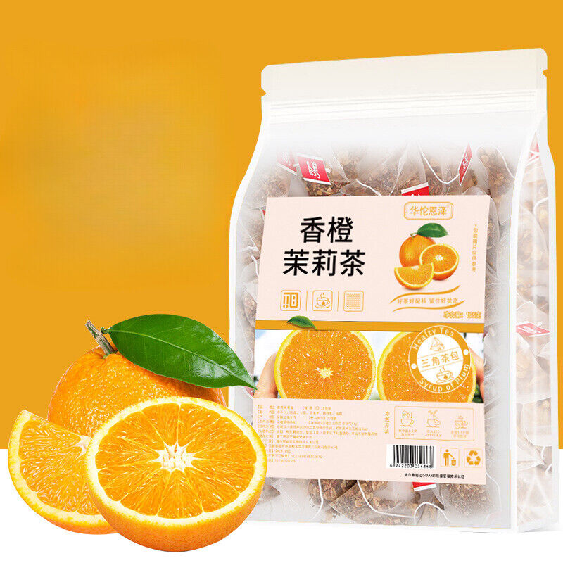 HelloYoung Orange Jasmine Tea Flower Tea Bag Tea Triangle Bag Cold Brew Tea 125g / 25 Bags