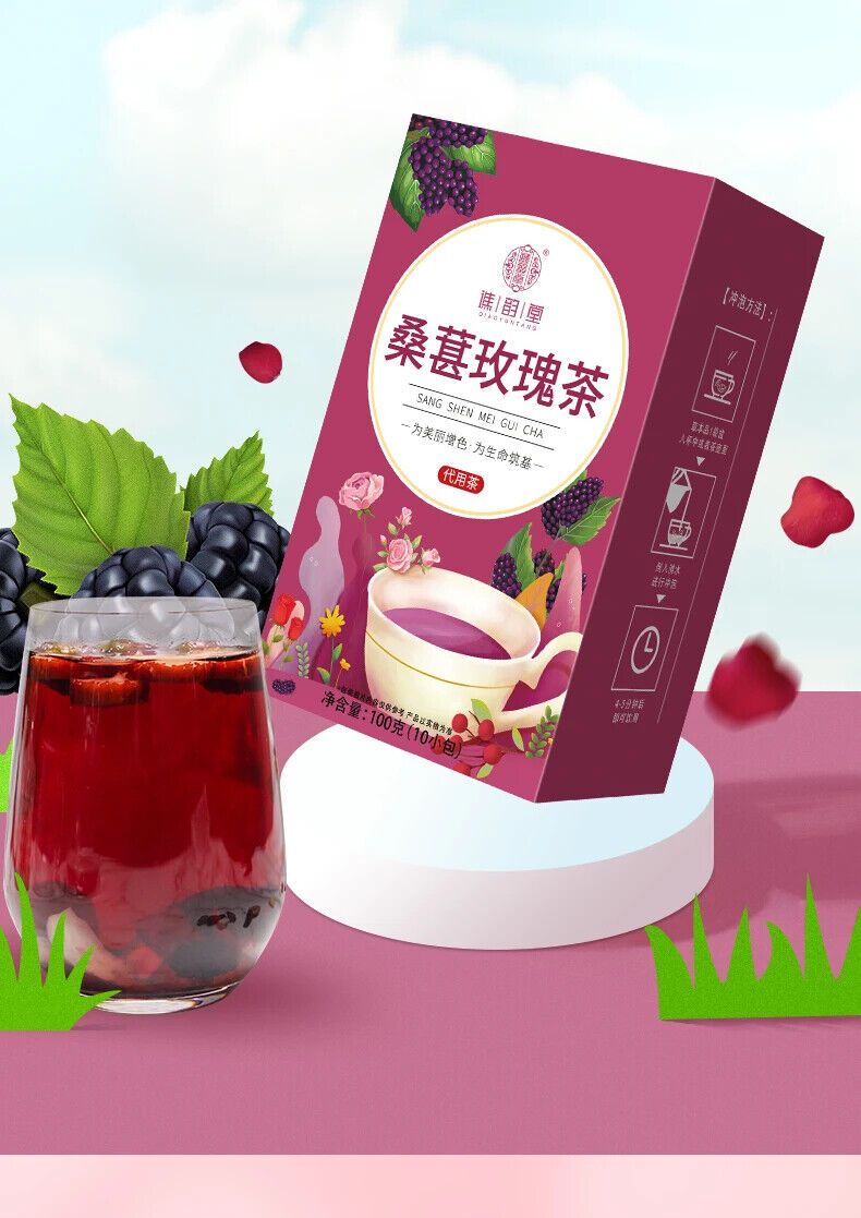 Mulberry rose tea Healthy Herb Tea Bag 100g/3.52oz