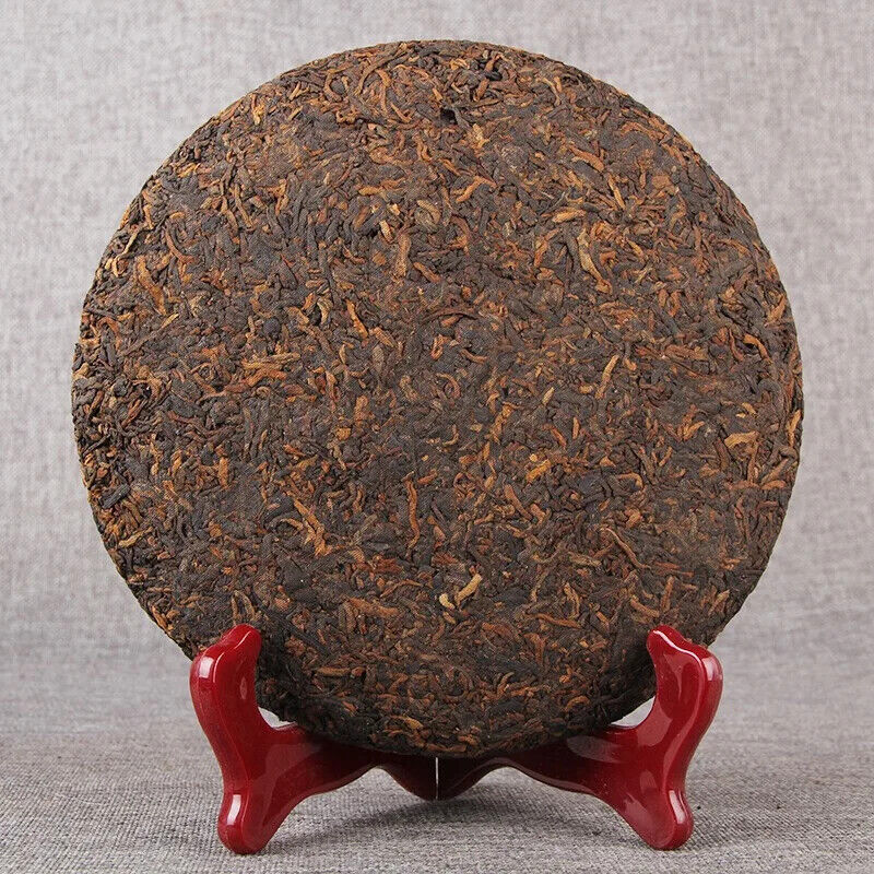 Yunnan Jinmai Pu Erh Tea Cake Aged Ripe Fermented Puer Tea Qi Zi Bing Cha 357g