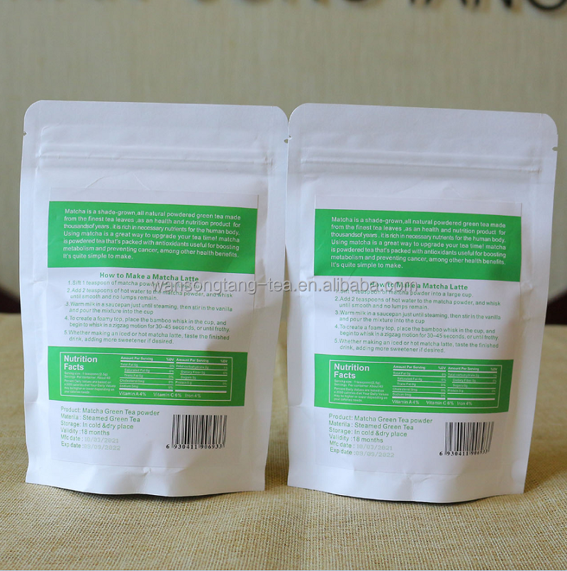 100% Natural Matcha Powder Instant Organic Matcha Green Tea Manufacturer