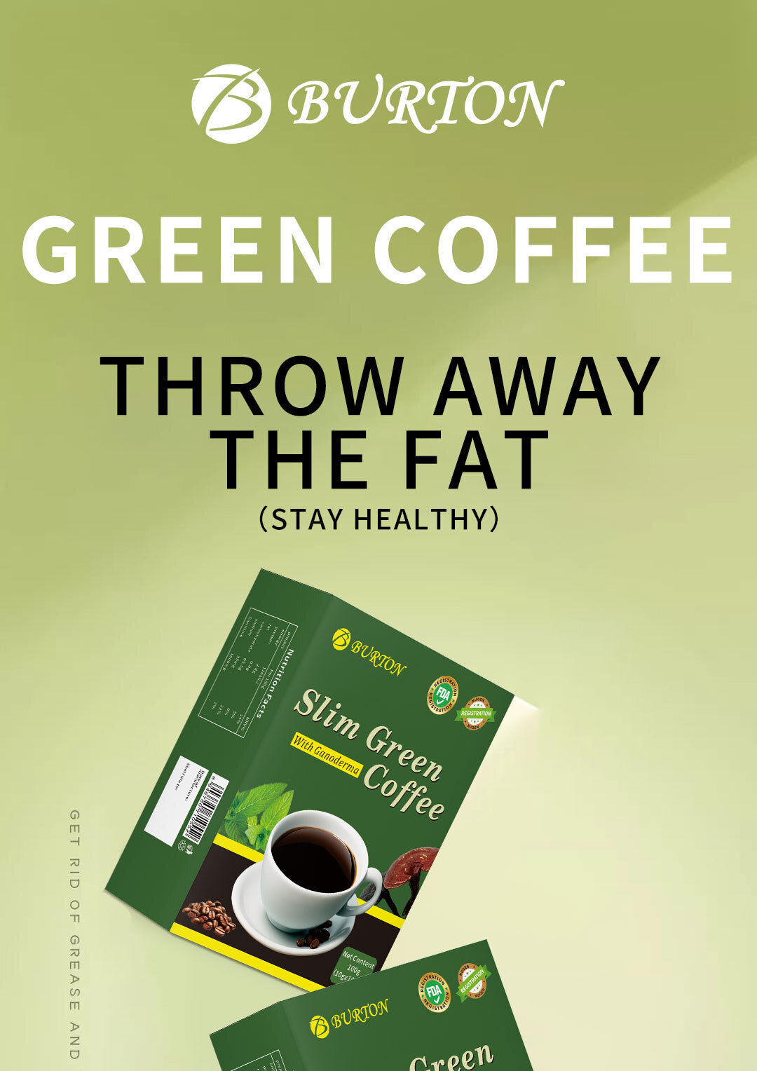 Fat Burn Instant Weight Loss Kaffee Abnehmen Grüner Kaffee 10g*20bags
