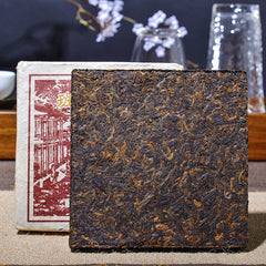 Banzhang Ripe Tea 250g Pu'er Tea Ripe Tea Brick Tea Pu'er Ripe Tea Brick