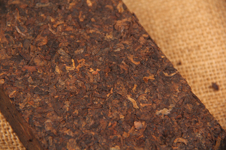 500g Old Ban Zhang Tea Brick Puerh Tea Ripe Pu'er Ancient Tree Bamboo Tube Tea