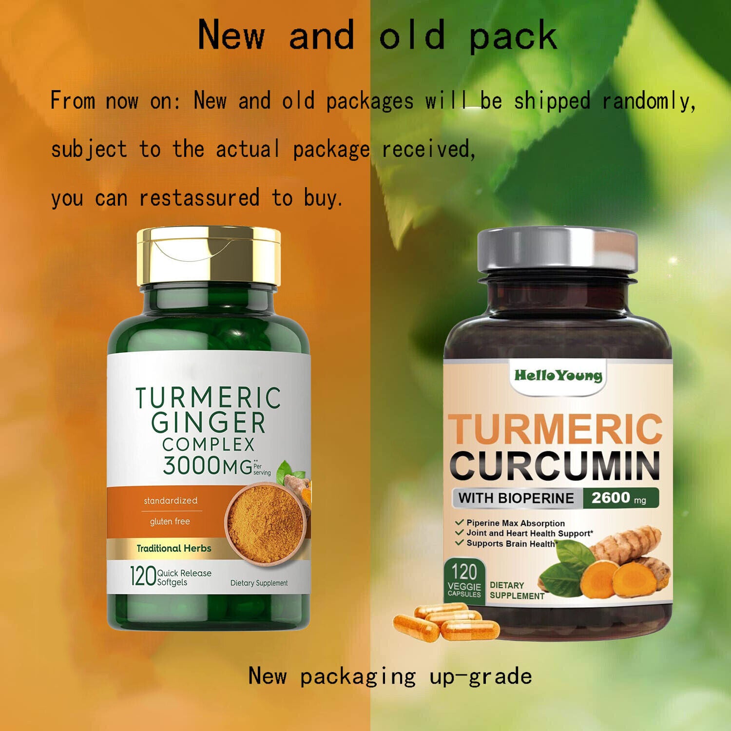 Turmeric Curcumin & Ginger Complex 3000mg | 120 Softgels | by Carlyle