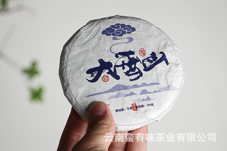 Yunnan Puerh Tea 2021 Old Tree Tea 100g Daxue Mountain Small Cake Raw Tea Tea