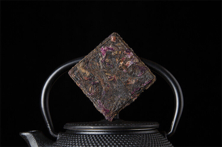 HelloYoung Puerh Tea Thinly Sliced Ripe Tea Rose Panax Ginseng Flower Icelandic Tea 160G