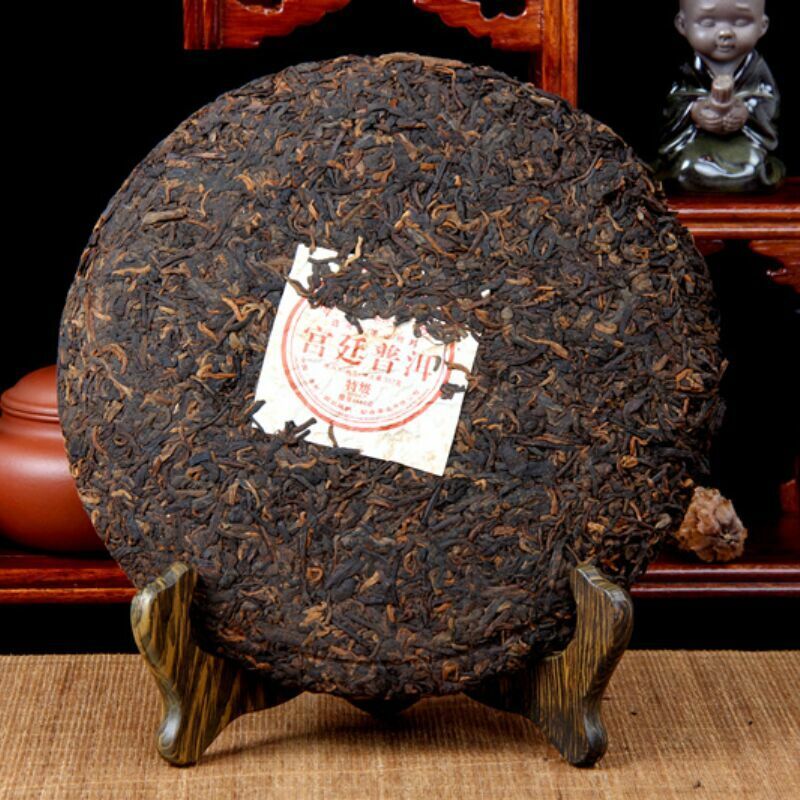 357g Organischer Schwarzer Tee Palace Pu'er Tee Menghai Puerh Reife Tee Kuchen