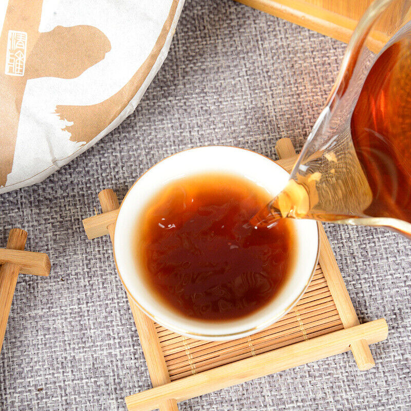 Yunnan Pu'er Tea Cooked Tea Aged Tribute Cake 357g Seven Sons Golden Bud Tea
