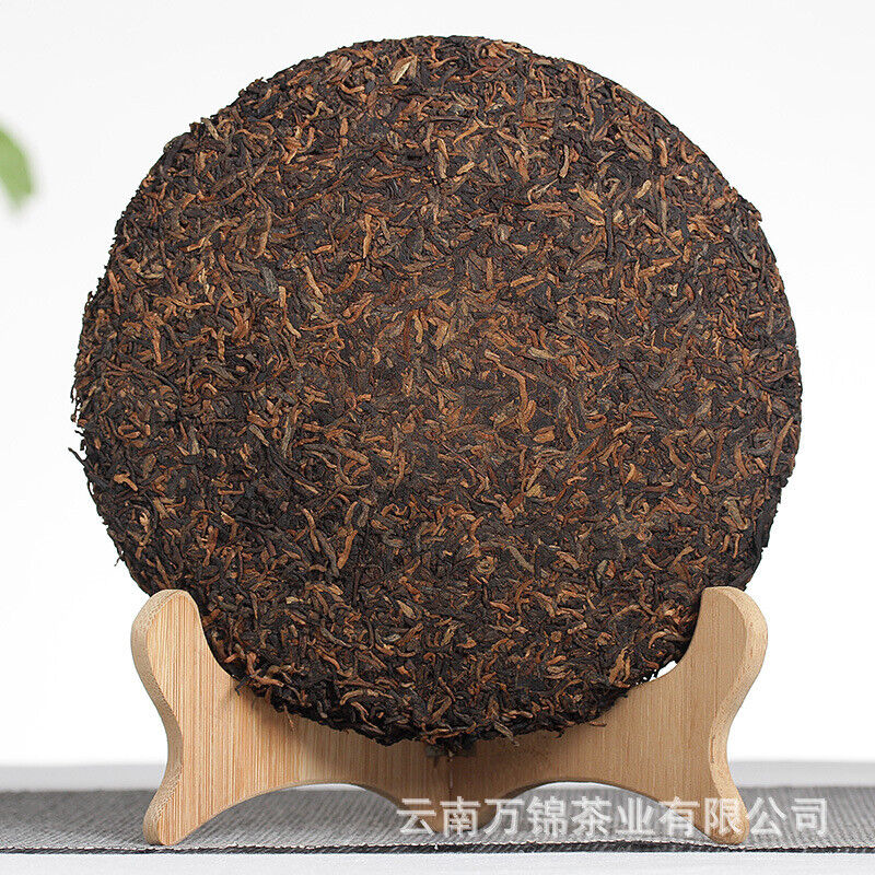 Jingmai Pu'er Tea Cake Golden Buds Ripe Tea Yunnan Seven Seeds Cake Tea 357g