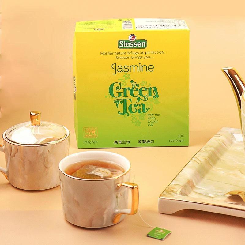 100 Teabags/Box Stassen Bagged Tea  Naked Jasmine Green Tea Flavored Tea