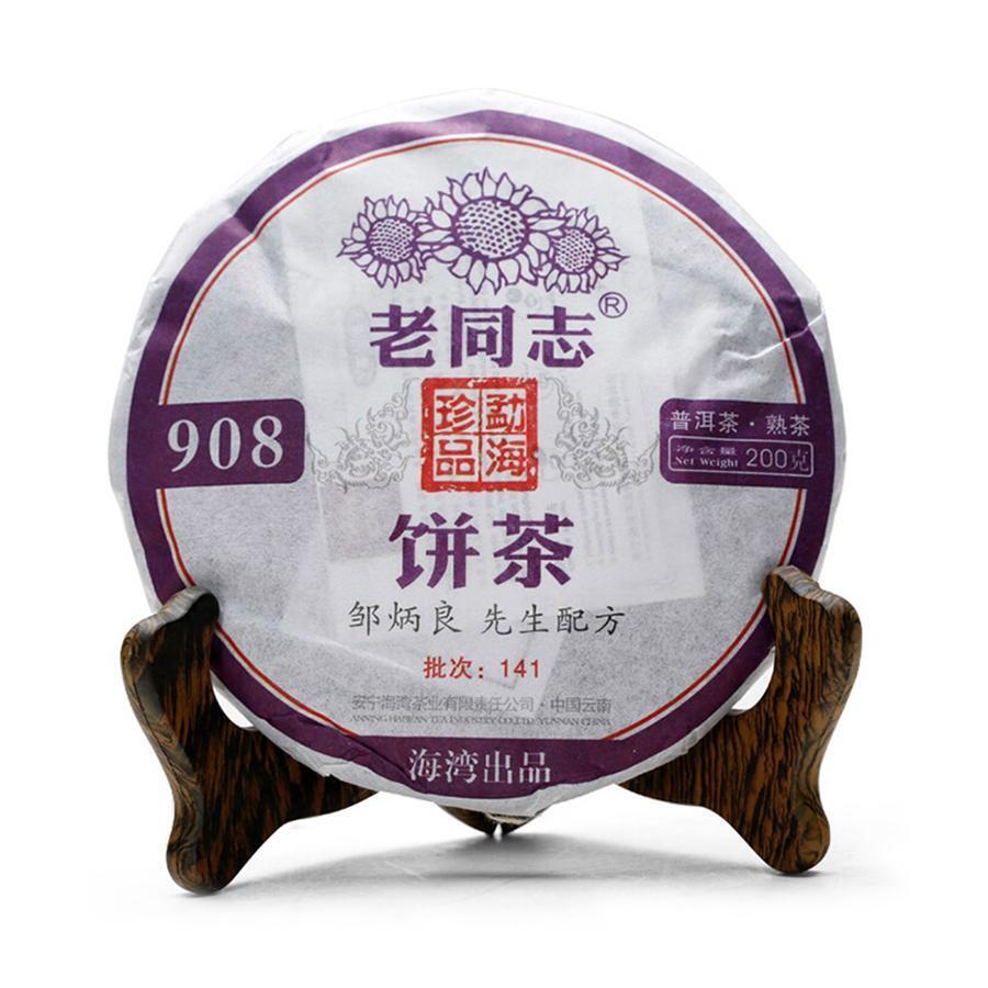 2014yr Laotongzhi 908 Old Comrade Ripe Puer Tea,Shu Puer Tea