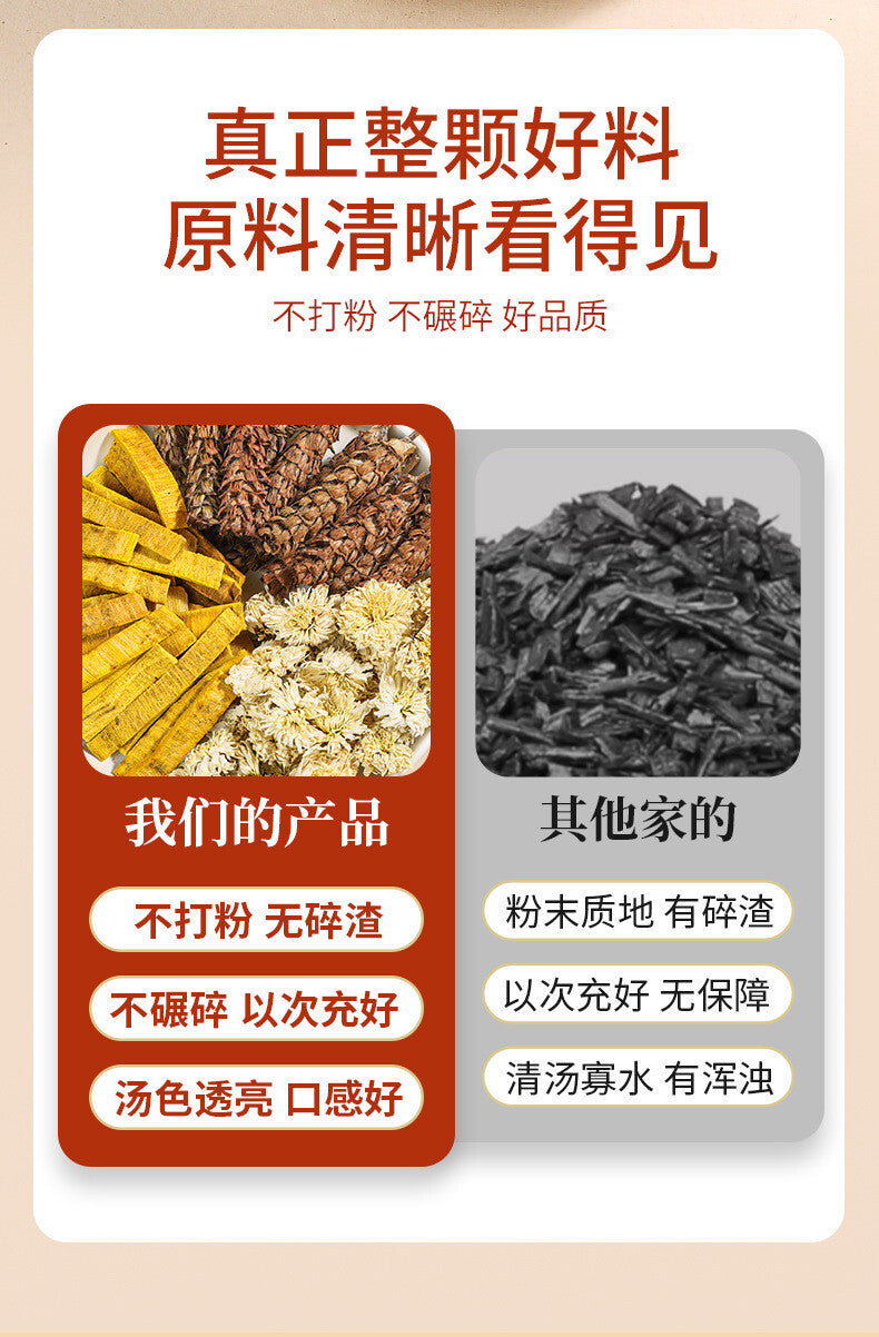 White Chrysanthemum Yellow Cypress Prunella Vulgaris Combination Herbal Tea