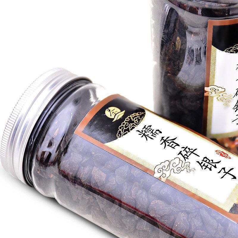 200g/can Tea Fossil Crushed Silver Cooked Tea Glutinous Rice Fragrance Pu'er Tea