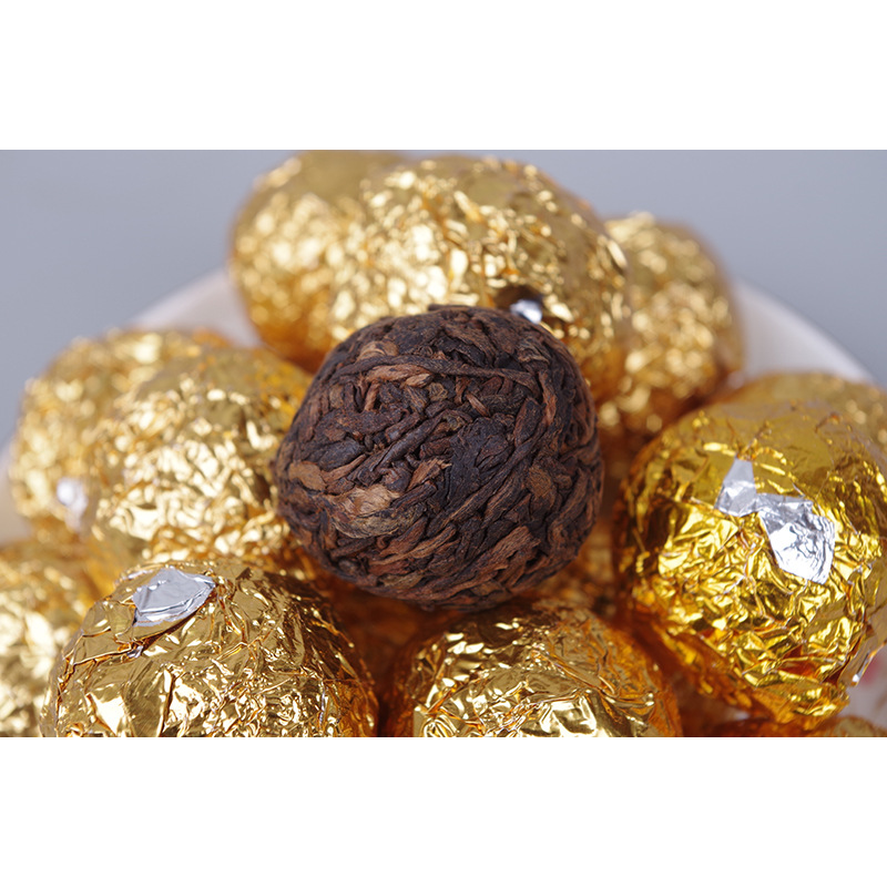 Dragon Pearl Puerh Loose Tea Golden Bud Dragon Pearl Ancient Tree Ripe Tea 500g