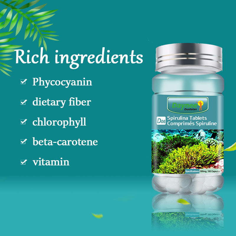 Natural Spirulina Tablet Weight Loss Beauty Anti-aging Pill