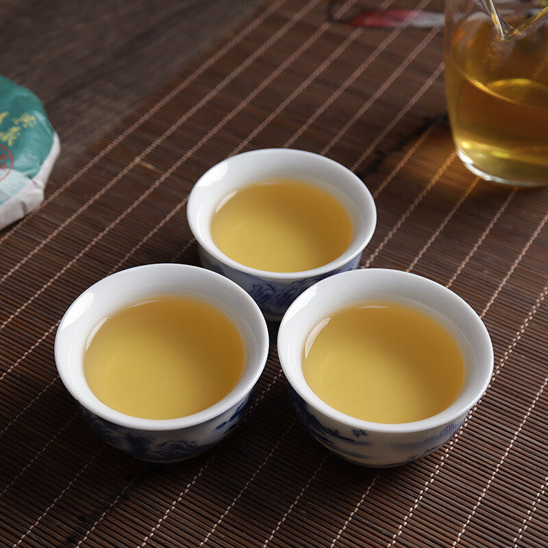 Yunnan Pu'er Tea 2023 Secret Golden Leaf 100g Small Cake Raw Pu'er Tea