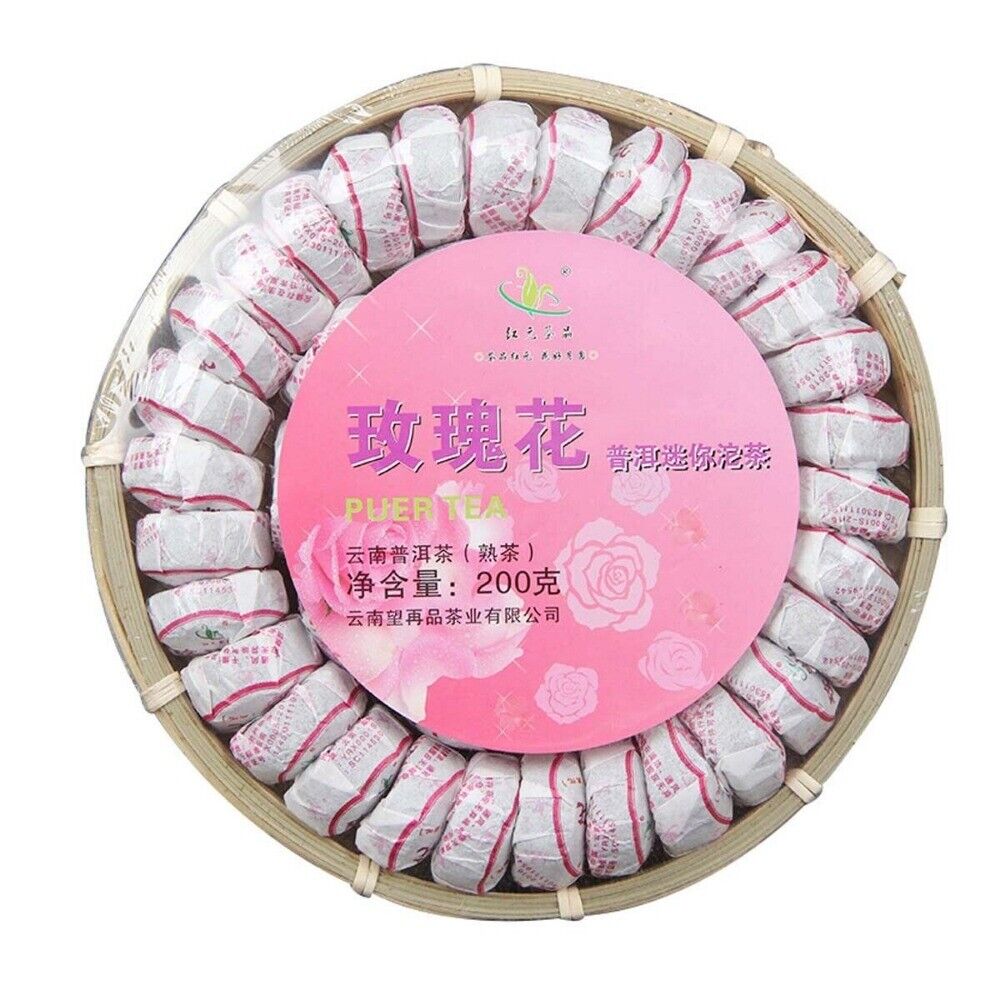 Yunnan Rose Ripe Puerh Mini Tuo Tea Cooked Black Tea Premium Healthy Blend