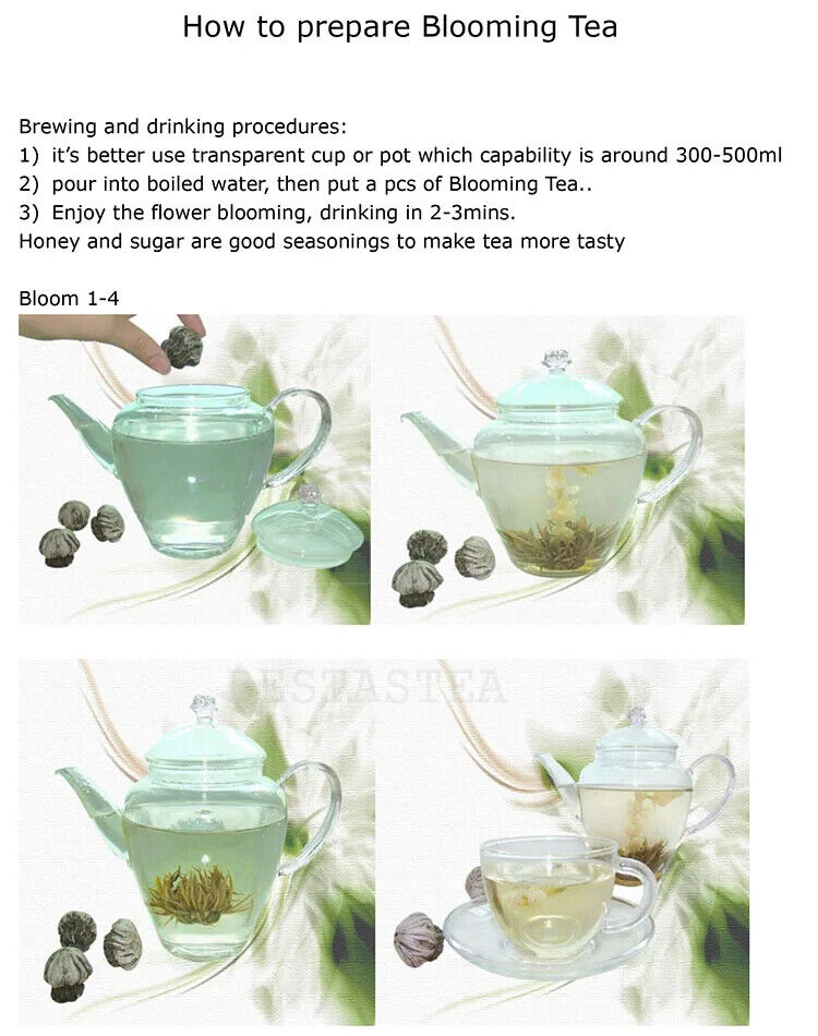 Fresh Loose Tea Natural Marigold Blooming Tea Flowering Tea Balls 20pcs