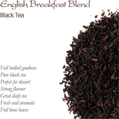 English Breakfast Loose Black Tea - Great with milk or without