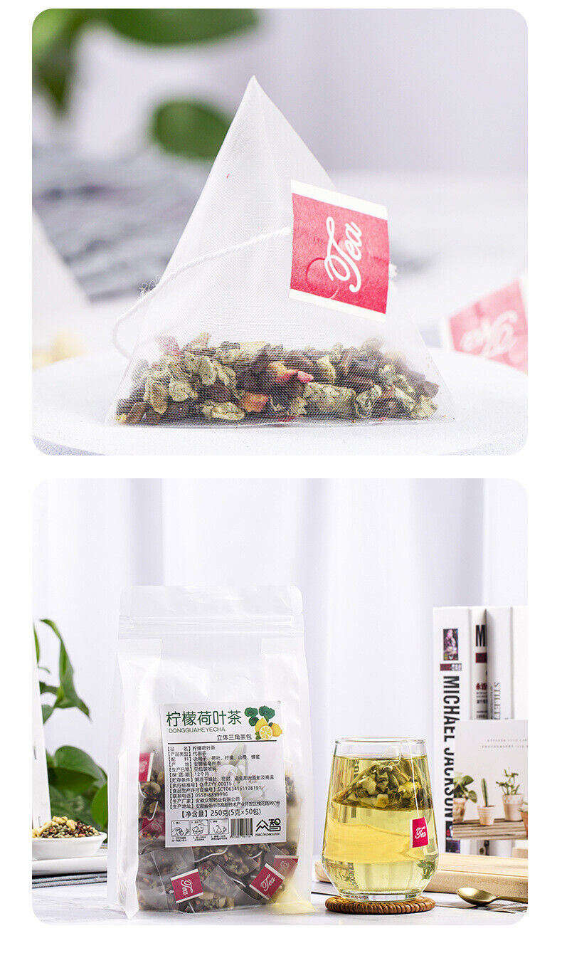 Lemon Lotus Leaf Tea Combination Triangle Tea Hawthorn Lemon Honey Tea Bag