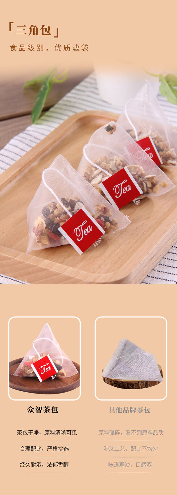 Ginseng Five Treasures Tea with Maca Slices, Mulberry, Goji Berry, Red Dates