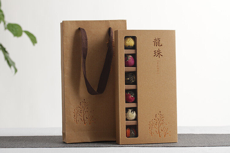 Puer Longzhu 18pcs Raw Tea Rose Jasmine Peony 6 Flavors Combination Flower Tea