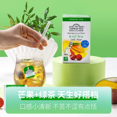 Man Mango Lychee Flavored Green Tea Cold Brew 20 Teabags Boxed Fruit Tea Bags