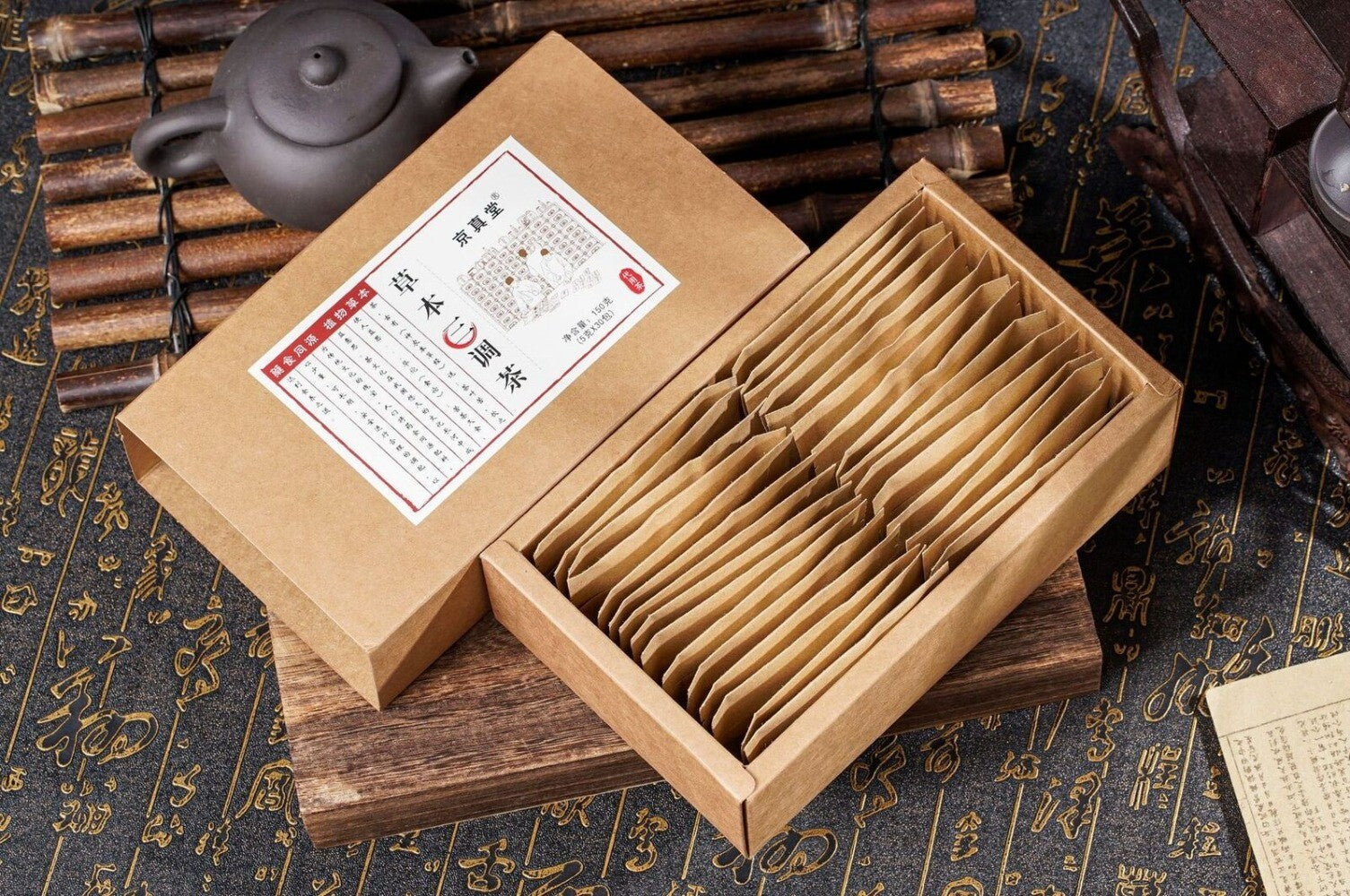 Cassia Lotus Leaf Corn Silk Herbal Tea 30 Bags Three Tonic Blend
