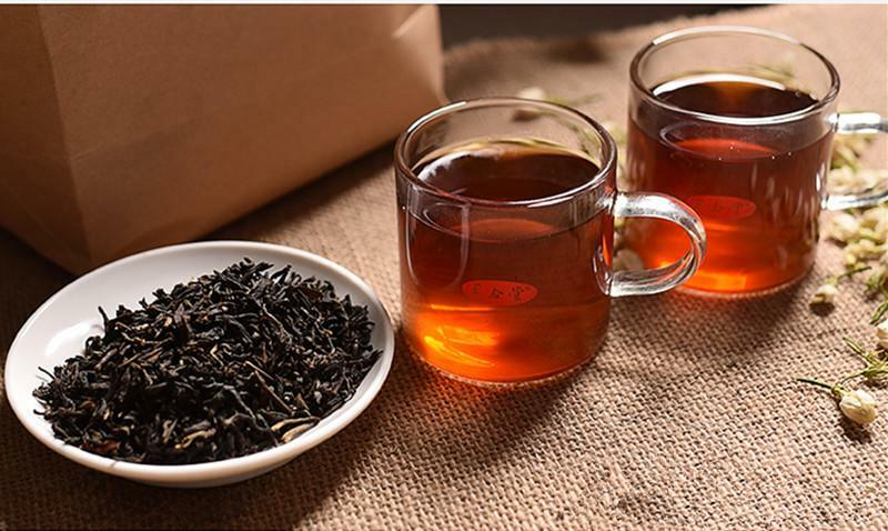 Dianhong Black Tea Smoked Jasmine Black Tea Dianhong Kung Fu Tea In Bulk 400g
