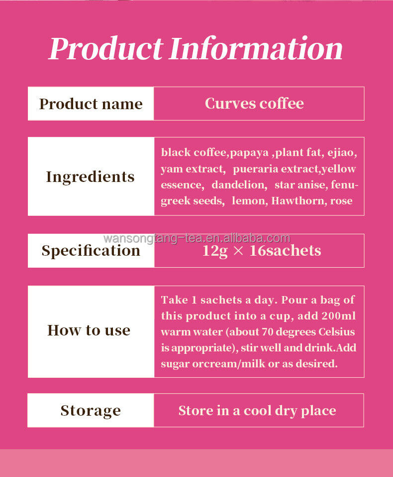 Big boobs coffee breast Butt  Herbal supplement Curves Breast Coffee