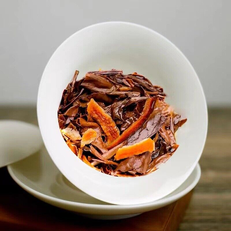 HelloYoung 500g ChenPi White Tea Fuding Old White Tea Longzhu Xinhui Chen Pi Small Tea Cake