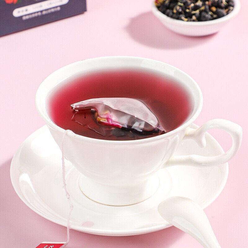 120g High Quality Black wolfberry mulberry rose tea bag fruit tea cold brew