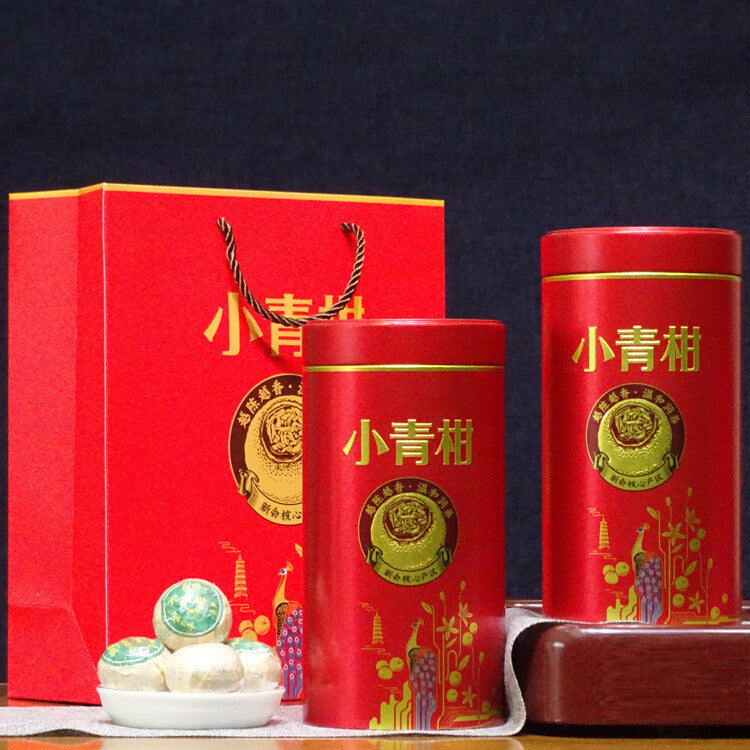 Chenpi Palace Puerh Tea Xinhui Xiaoqingkang Puerh Ripe Tea Small Canisters