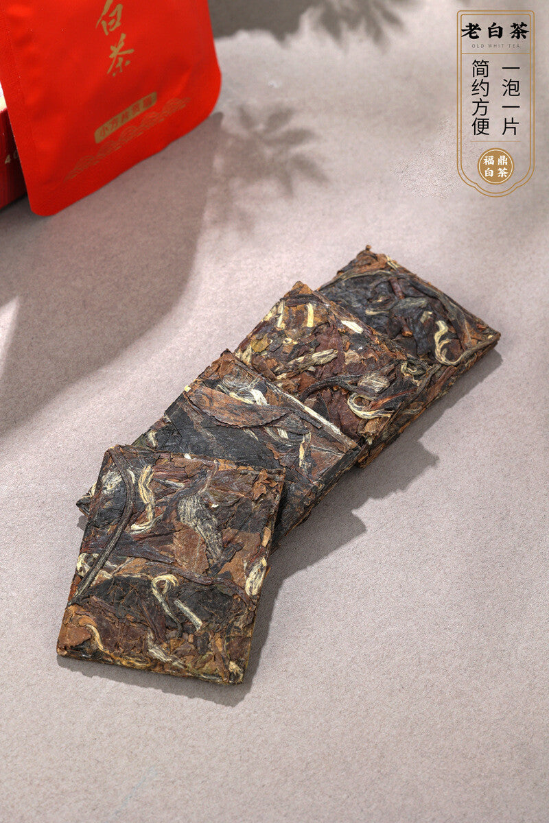 100g Fuding White Tea 2018 Shou Mei Old White Tea Date 5 Boxes of Small Squares