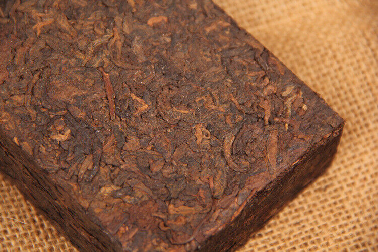 500g Old Ban Zhang Tea Brick Puerh Tea Ripe Pu'er Ancient Tree Bamboo Tube Tea