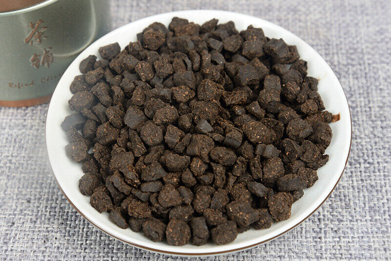 Sticky Fragrant Tea Fossil Crushed Silver 225g/can Fragrance Puerh Loose Tea