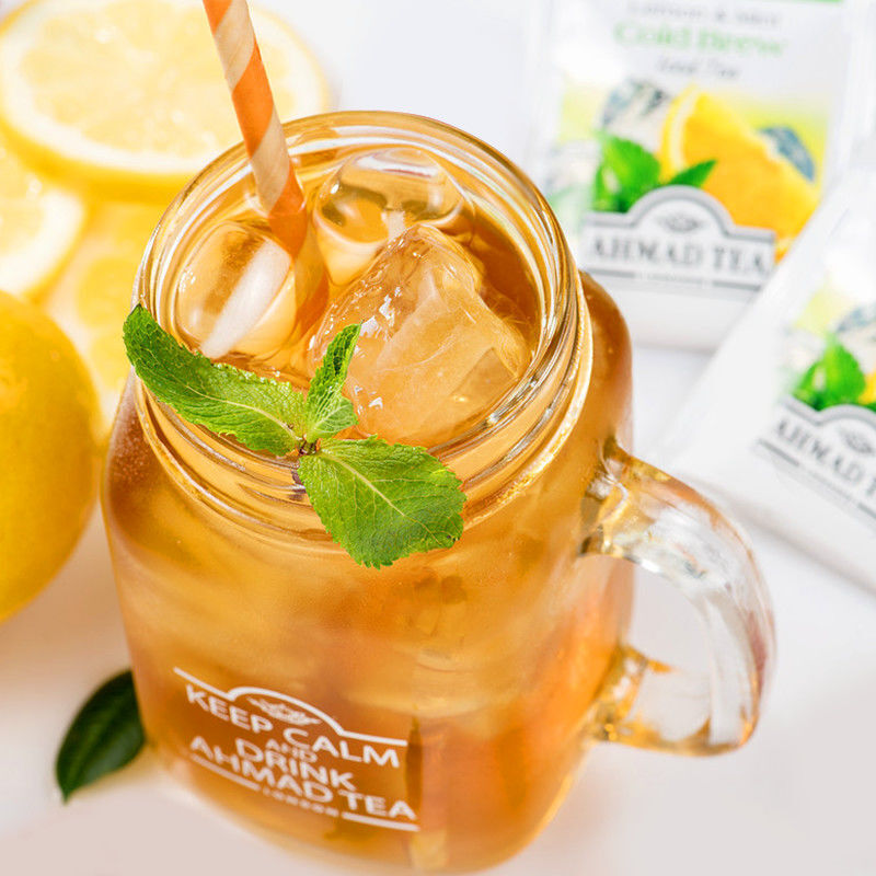 Cold Brew Lemon Mint Green Tea Cold Brew Crafted Fruit Tea Bags 20 Count